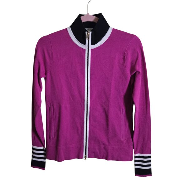 Fairway & Greene Callie Full Zip Pink Black Zip Pockets Golf Sports Size XS - Picture 2 of 7